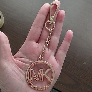 Michael Kors Gold Key Chain Purse Fob Bag Hang Tag